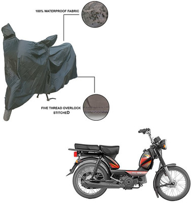 Trader's Stop Two Wheeler Cover for TVS(XL 100, Grey)