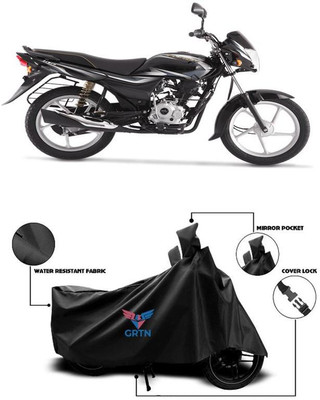 GRTN Two Wheeler Cover for Bajaj(Platina 110, Black)