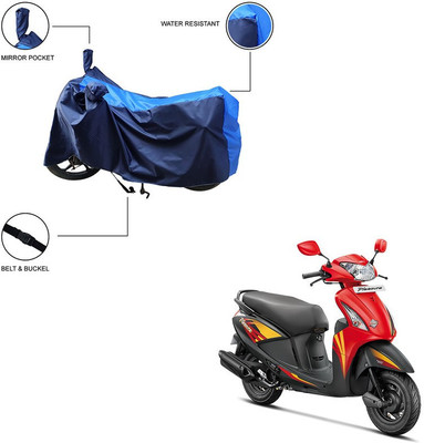 Trader's Stop Two Wheeler Cover for Hero(Pleasure+ 110, Blue)