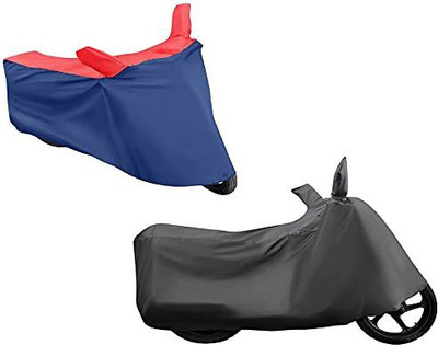 THE REAL ARV Waterproof Two Wheeler Cover for Hero, Honda(Activa, Red, Grey)