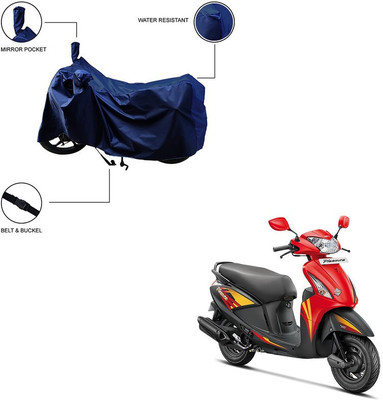 Trader's Stop Two Wheeler Cover for Hero(Pleasure+ 110, Blue)