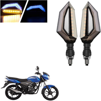 COMICAL Front, Rear LED Indicator Light for Bajaj Discover 100 DTS-i(Blue, Yellow)