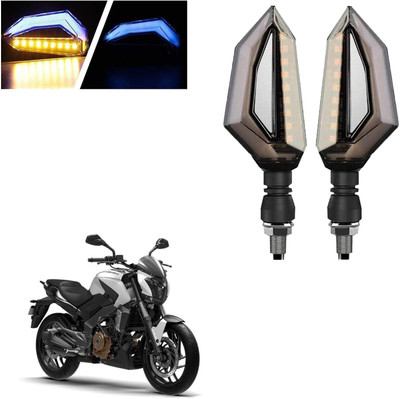 COMICAL Front, Rear LED Indicator Light for Bajaj Universal For Bike(Blue, Yellow)
