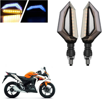 COMICAL Front, Rear LED Indicator Light for Honda CBR 150R(Blue, Yellow)