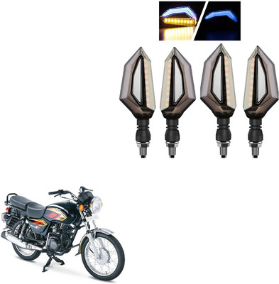 COMICAL Front, Rear LED Indicator Light for TVS Max 4R(Blue, Yellow)