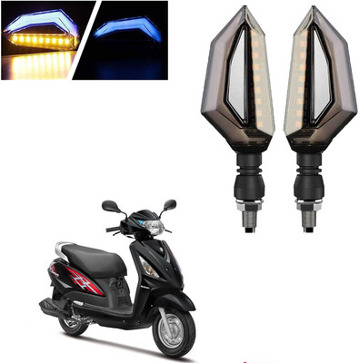 COMICAL Front, Rear LED Indicator Light for Suzuki Swish 125(Blue, Yellow)