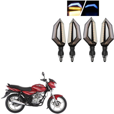 COMICAL Front, Rear LED Indicator Light for Bajaj Discover 125 M(Blue, Yellow)