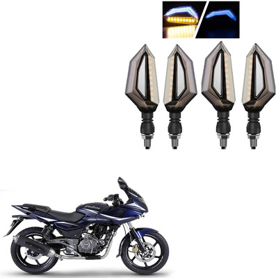 COMICAL Front, Rear LED Indicator Light for Bajaj Pulsar 220(Blue, Yellow)