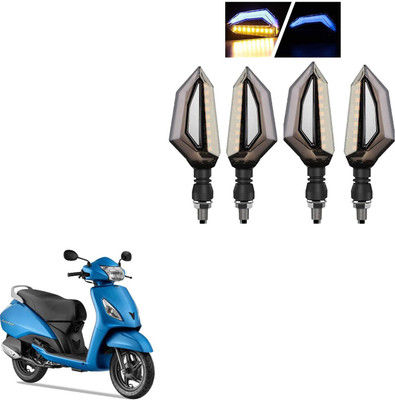 COMICAL Front, Rear LED Indicator Light for TVS Jupiter(Blue, Yellow)