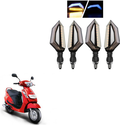 COMICAL Front, Rear LED Indicator Light for Mahindra Duro(Blue, Yellow)
