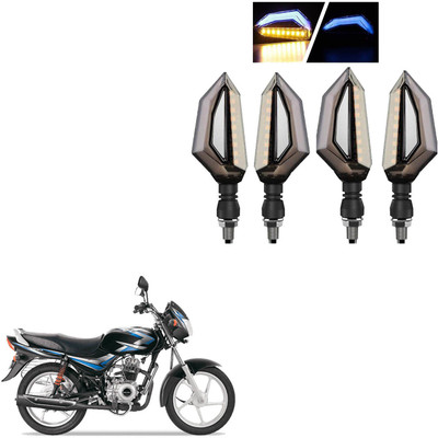 COMICAL Front, Rear LED Indicator Light for Bajaj CT 100(Blue, Yellow)