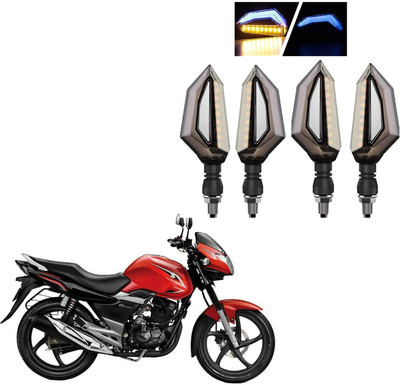 COMICAL Front, Rear LED Indicator Light for Suzuki GS 150R(Blue, Yellow)