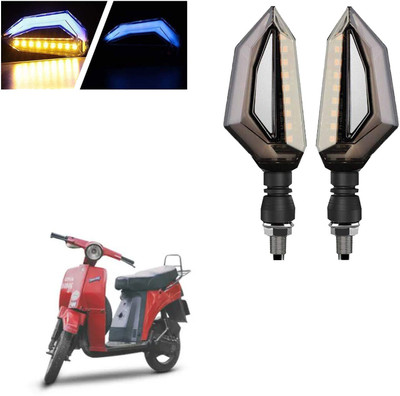 COMICAL Front, Rear LED Indicator Light for Bajaj Sunny(Blue, Yellow)