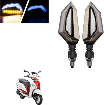 COMICAL Front, Rear LED Indicator Light for Hero Maestro(Blue, Yellow)