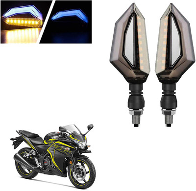 COMICAL Front, Rear LED Indicator Light for Honda CBR 250R(Blue, Yellow)