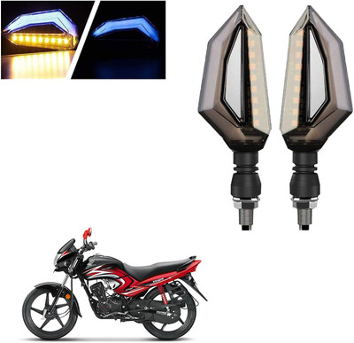 COMICAL Front, Rear LED Indicator Light for Honda Dream Yuga(Blue, Yellow)