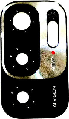 BLACKCLOUD Back Replacement Cover for Redmi Note 10T 5G Back Rear Camera Glass, Lens With Adhesive(Multicolor, Pack of: 1)