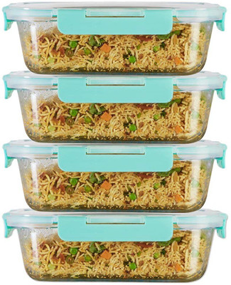 Cutting EDGE Glass Utility Container  - 1520 ml(Pack of 4, Clear)