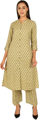 Pistaa Women Kurta Pant Ethnic Jacket Set