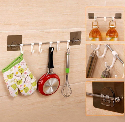 BCS TRADERS stick.871 Hook Rail 6(Pack of 1)