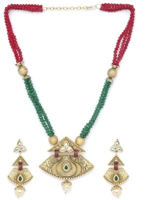 PANASH Alloy Gold-plated Multicolor Jewellery Set(Pack of 1)