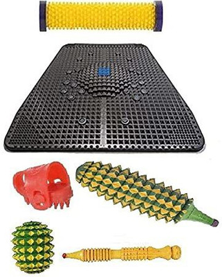 Acs 9024 Acupressure Super PowerMat 2000 Accupressure Magnet Pyramids For Stress Massager(Multicolor)