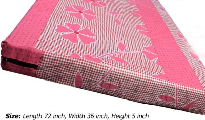 CoverZon Zippered Single Size Mattress Cover(Pink)