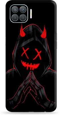 Jeeva Creation oppo f17 pro Mobile Skin(Ultra Super Black Davil Skin With High Matte Finish.)
