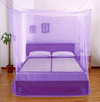 Nissi Nylon Adults Washable NSI MN 001 Mosquito Net(Purple, Ceiling Hung)