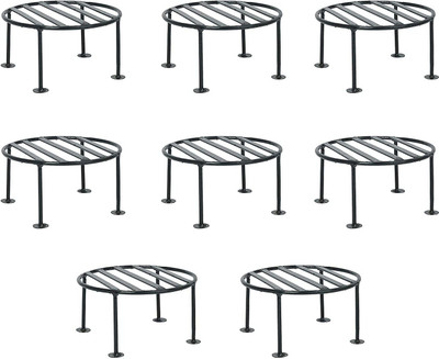 DILNAZ ART Iron Indoor/Outdoor Flower Pot/Plant Stand for Home Garden Balcony Living Room Decor Plant Container Set(Pack of 15, Metal)