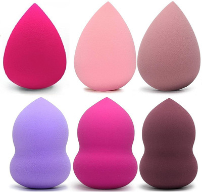tanvi27 Multicolor Makeup Sponges Set Blender Cosmetics Tool Flawless Facial Powder Puff Foundation Sponge
