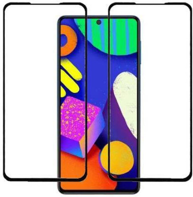 kentop Edge To Edge Tempered Glass for SAMSUNG GALAXY F62 + SAMSUNG GALAXY A71 5G(Pack of 2)
