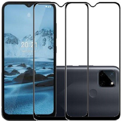 AARERED Edge To Edge Tempered Glass for REALME C21Y(Pack of 2)