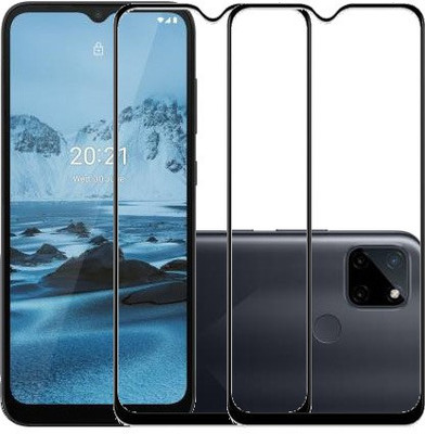 MaxR Edge To Edge Tempered Glass for REALME C21YPack of 2120(Pack of 2)