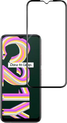 HUPSHY Edge To Edge Tempered Glass for realme C21Y(Pack of 1)