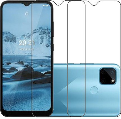 HOBBYTRONICS Tempered Glass Guard for Realme C21Y(Pack of 2)