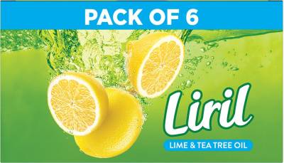 Liril Lemon and Tea Tree Oil Soap  (6 x 125 g)