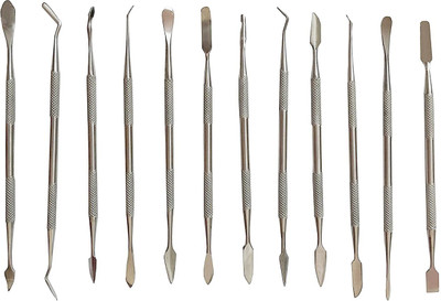 ChiggiWiggi 12 Pcs Two Sided Dental Wax Carve Clay Sculpture For Art & Crafts Carving Tools