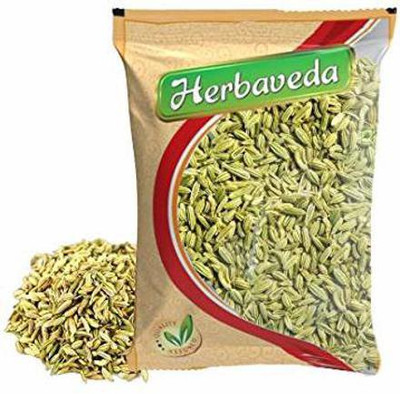 Herbaveda Fennel Seeds (saunf) 500g | Saunf moti | Foeniculum Vulgare(500 g)