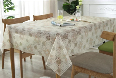 DELHI PVC CORP Vinyl 8 Seater Floral Table Cover(Multicolor)