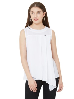 GO.4.IT Casual Solid Women White Top