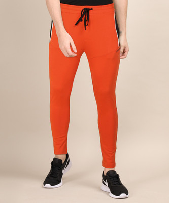 The Indian Garage Co. Solid Men Orange Track Pants