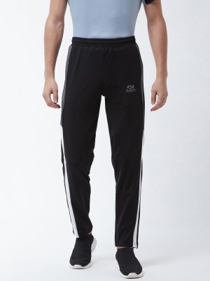 masch Sports Striped Men Black Track Pants