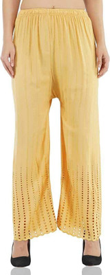 SriSaras Flared Women Beige Trousers