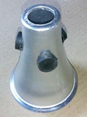 KANHA HUB Trumpet Mute Silver Made For Practice-01 Bb Trumpet(Nickel)