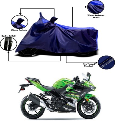 Ascension Two Wheeler Cover for Kawasaki(Ninja 400, Blue, Blue)