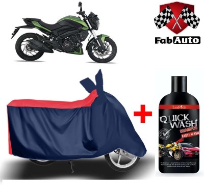 FabAuto Waterproof Two Wheeler Cover for Bajaj(Dominar, Blue)