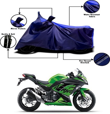 Ascension Two Wheeler Cover for Kawasaki(Ninja 300, Blue, Blue)