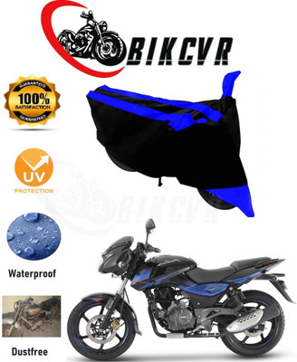 BIKCVR Two Wheeler Cover for Bajaj(Pulsar 180 DTS-i, Blue, Black)