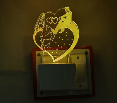 Red Robin Step Light Wall Lamp With Bulb